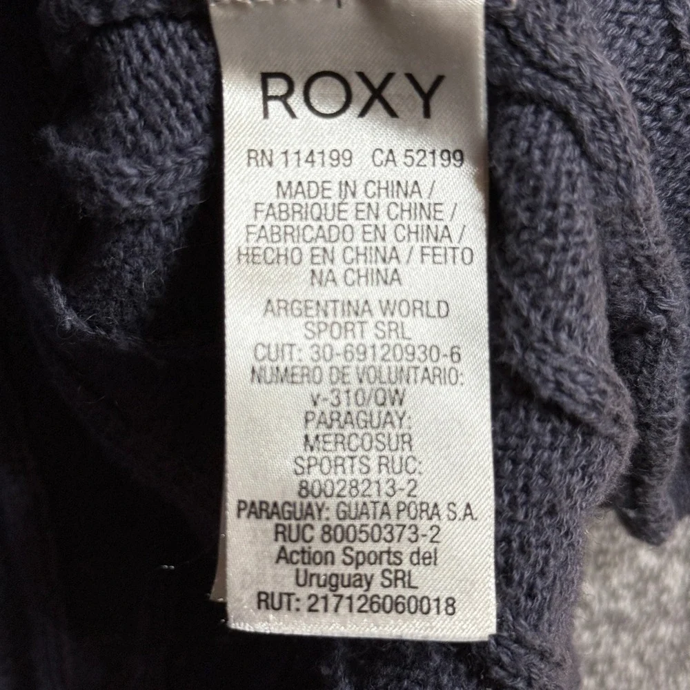 Roxy Tank Top Lot of 2 Ribbed Knit Button Front Medium Navy Blue Mustard Yellow